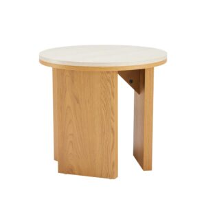 wohnli-moebel-suche-M26003987 Wohnli Möbelsuche - Runder Couchtisch in Holzoptik 50 cm Durchmesser helles Holz