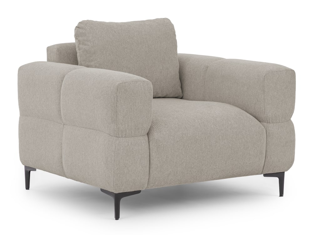 wohnli-moebel-suche-M26004018 Wohnli Möbelsuche - Moderner Sessel in Bubble-Optik aus Taupe Strukturstoff