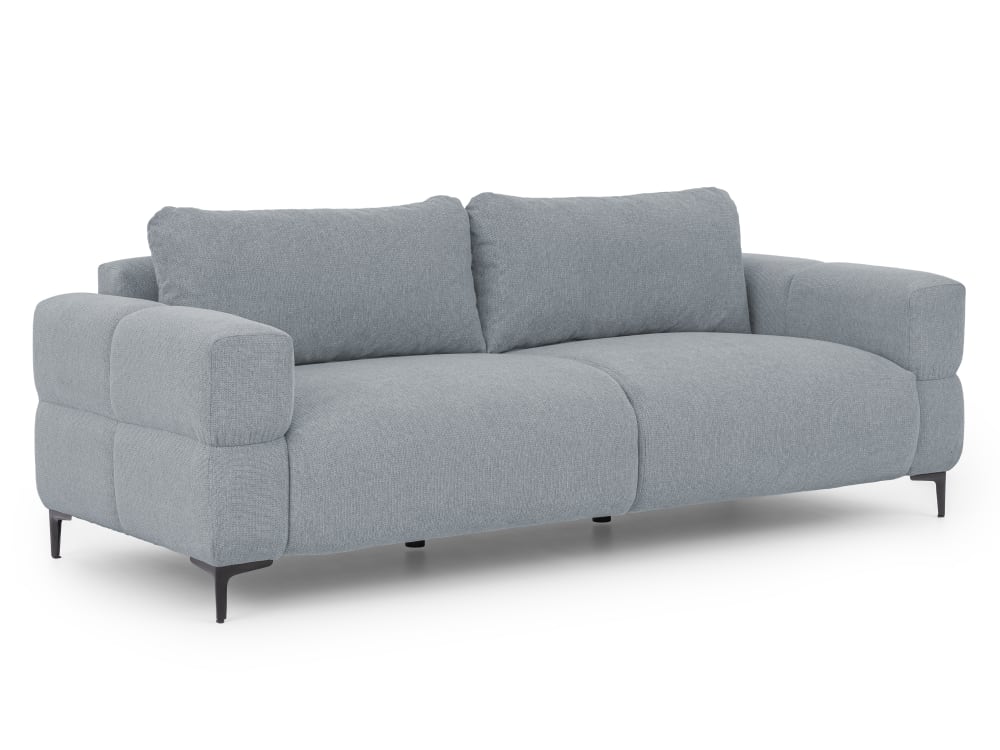 wohnli-moebel-suche-M26004289 Wohnli Möbelsuche - Modernes 3-Sitzer-Sofa in Bubble-Optik aus Grau Strukturstoff