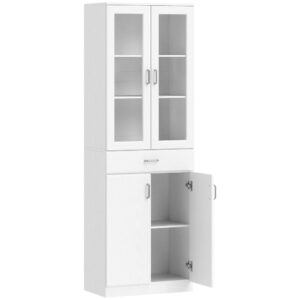 wohnli-moebel-suche-M26004676 Wohnli Möbelsuche - Weißer Küchenbuffetschrank mit 4 Türen & Schubladen