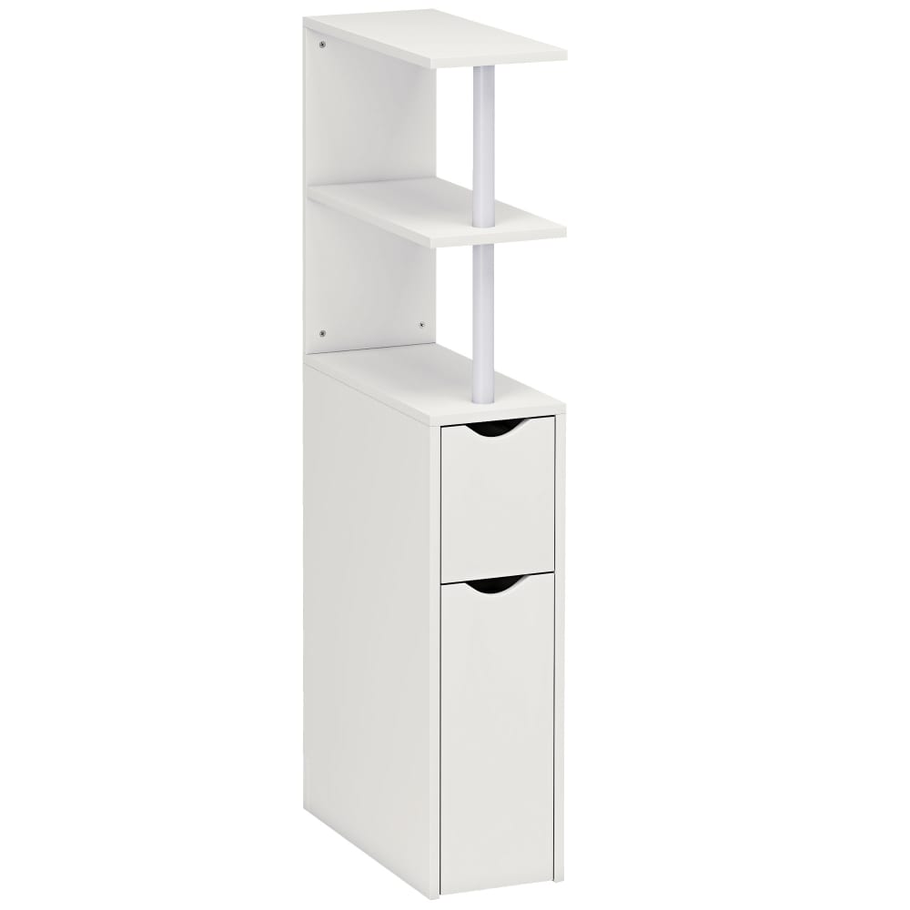 wohnli-moebel-suche-M26004684 Wohnli Möbelsuche - Weißer Badezimmer-Kommode mit Rollschublade & Ingenieurholz