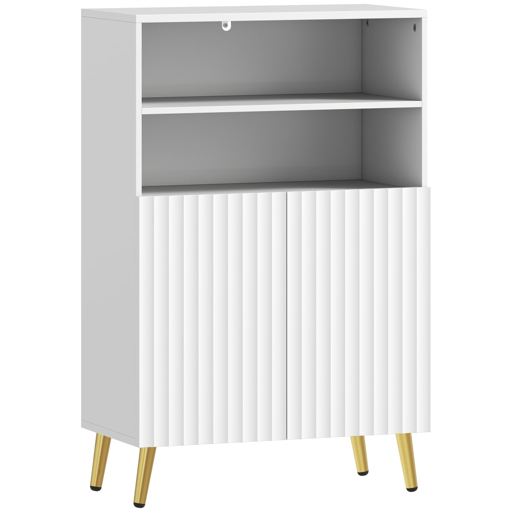 wohnli-moebel-suche-M26004708 Wohnli Möbelsuche - Weißes MDF-Badezimmerschrank mit Rillentüren & Soft-Close