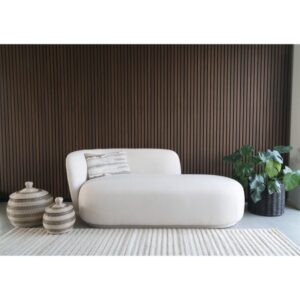 wohnli-moebel-suche-M26004892-1 Chaiselongue aus ecrufarbenem Stoff 175x85x88cm Stoff Braun Moloo Sofas und Sessel Sofas Recamieren