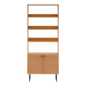 wohnli-moebel-suche-M26004905 Wohnli Möbelsuche - 2-türiges Bücherregal aus Eiche natur 80 x 200 cm