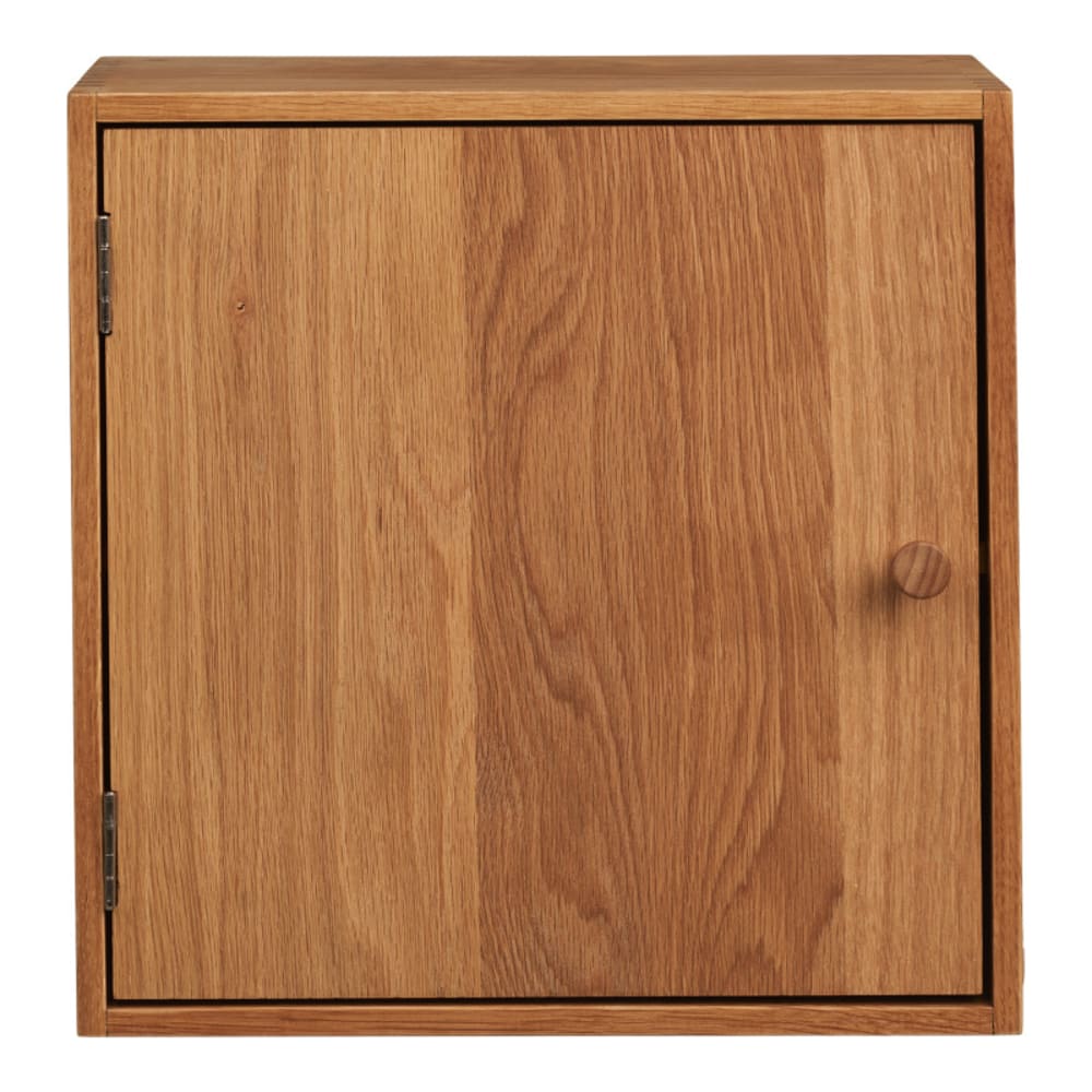 wohnli-moebel-suche-M26004907 Wohnli Möbelsuche - Wandwürfel mit 1 Tür aus massiver Eiche 30 x 30 cm