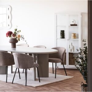 wohnli-moebel-suche-M26004959-1 Aufbewahrungsschrank mit 2 Glastüren weißer Stahl 80 x 175 cm 35x175x80cm Metall Weiß Moloo Möbel Esszimmermöbel Geschirrschränke