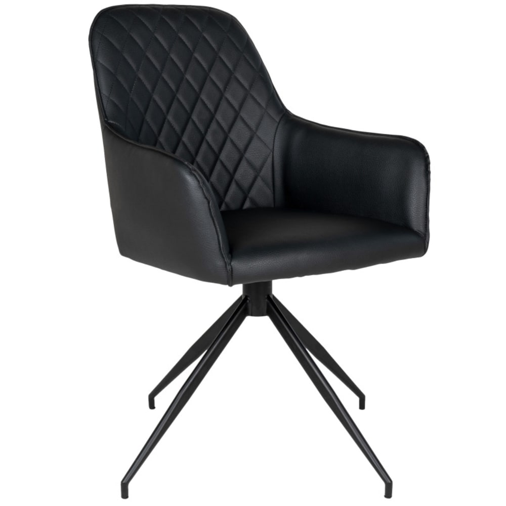 wohnli-moebel-suche-M26004988 Wohnli Möbelsuche - 360°-Drehstuhl in Vintage-Schwarz (PU)