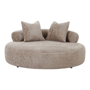 wohnli-moebel-suche-M26005006 Wohnli Möbelsuche - Zweisitzer-Sofa aus beigefarbenem Chenille-Stoff ø160 cm
