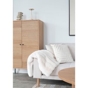 wohnli-moebel-suche-M26005008-1 Hohes Sideboard aus Eiche natur 80 x 130 cm 40x130x80cm Holz Braun Moloo Möbel Esszimmermöbel Sideboards, Highboards & niedrige Anrichten