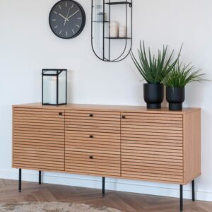 wohnli-moebel-suche-M26005012-1 Sideboard aus Eiche Natur 150 cm 40x74x150cm Holz Braun Moloo Möbel Esszimmermöbel Sideboards, Highboards & niedrige Anrichten
