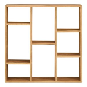Wohnli Möbelsuche - Wandregal mit 8 Fächern aus massiver Eiche 70 x 70 cm