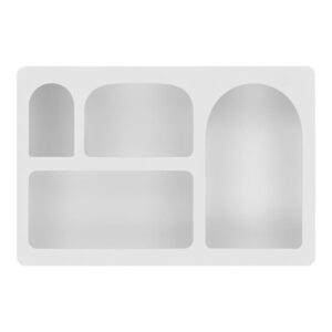 wohnli-moebel-suche-M26005020 Wohnli Möbelsuche - Weißes Wandregal mit 4 dekorativen Nischen 40 x 60 cm
