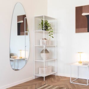 wohnli-moebel-suche-M26005023-1 Regal 5 weiße Regalböden 51 x 170 cm 51x170x36cm Metall Weiß Moloo Möbel Wohnzimmermöbel Regale