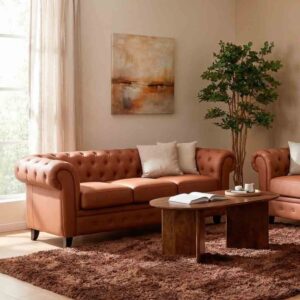 wohnli-moebel-suche-M26005821-1 Sofa aus Mocha-Schaumstoff 199x82x76 cm 199x76x82cm Holz Braun Wanderlust deco Sofas und Sessel Sofas 2-Sitzer-Sofas & 3-Sitzer-Sofas