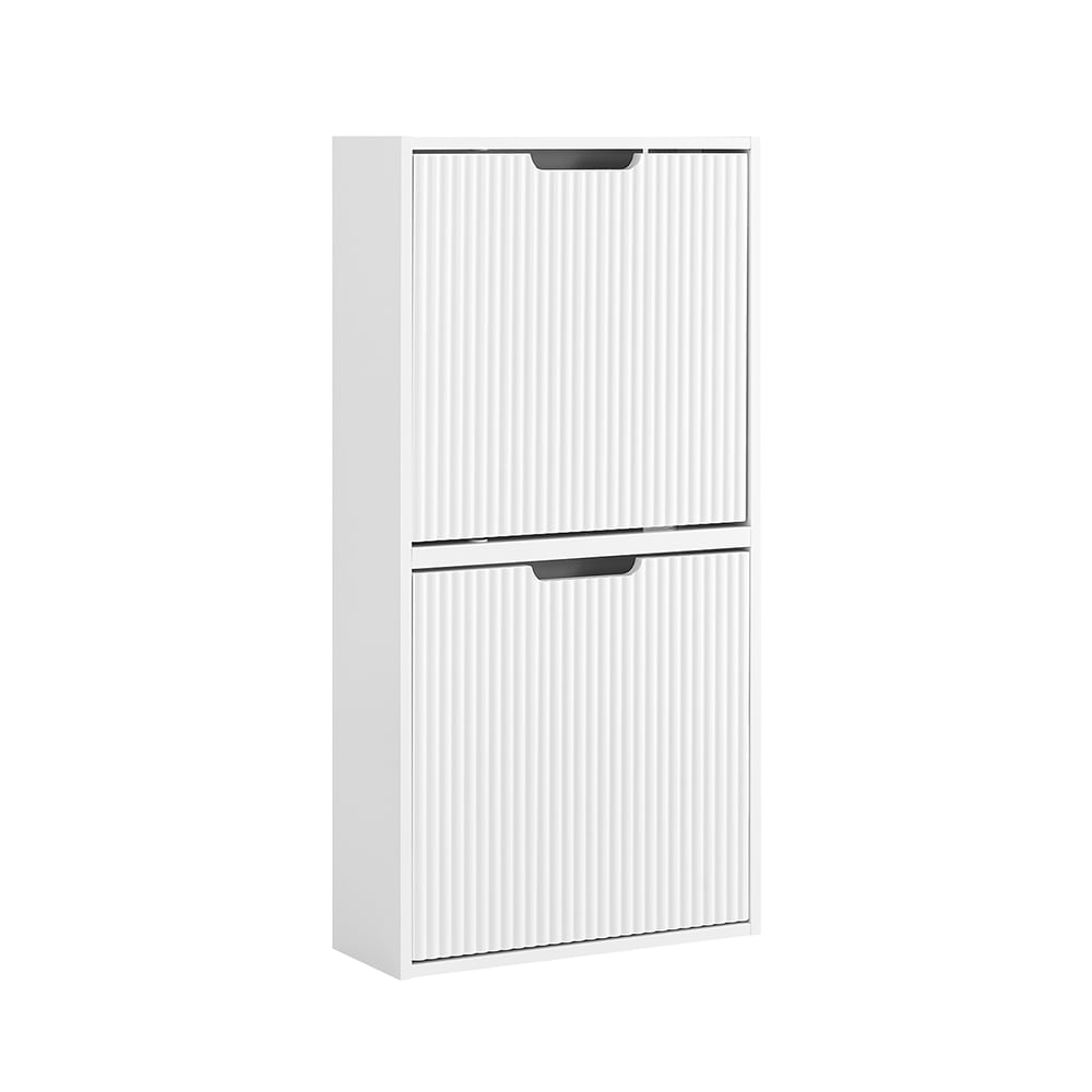 wohnli-moebel-suche-M26005913 Wohnli Möbelsuche - Schuhschrank mit 2 türen weiß 50x19x99.6cm nordisch