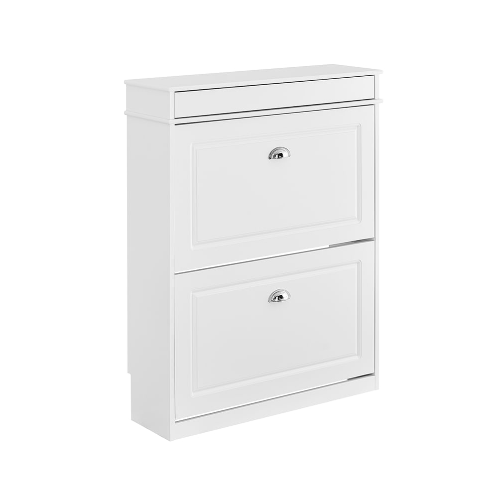 Wohnli Möbelsuche - Schuhschrank mit einer schublade weiß 75x24x96.5cm modern