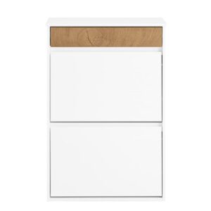 wohnli-moebel-suche-M26005921 Wohnli Möbelsuche - Schuhschrank mit 2 türen weiß 61x26x91cm funktional