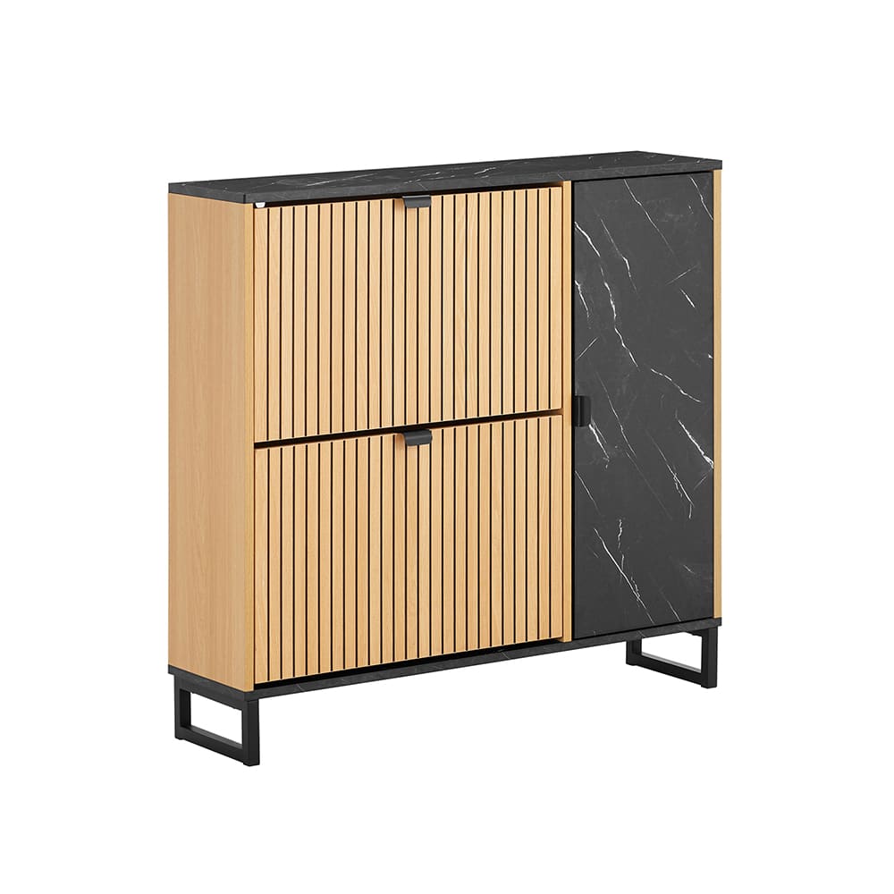 wohnli-moebel-suche-M26005923 Wohnli Möbelsuche - Schuhschrank mit 2 türen holzfarbe 90x24x88.5cm modern