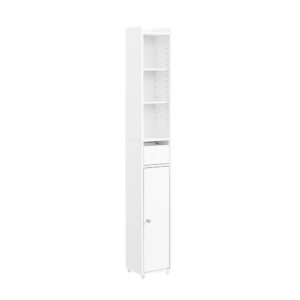wohnli-moebel-suche-M26005959 Wohnli Möbelsuche - Badezimmerschrank mit einer schublade weiß 19.6x19.6x145cm