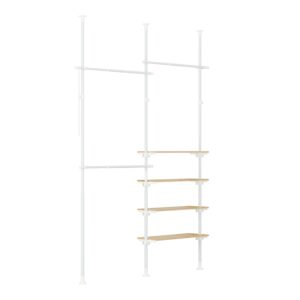wohnli-moebel-suche-M26005962 Wohnli Möbelsuche - Garderobenständer mit 4 etagen weiß 138x24.2x295cm funktional