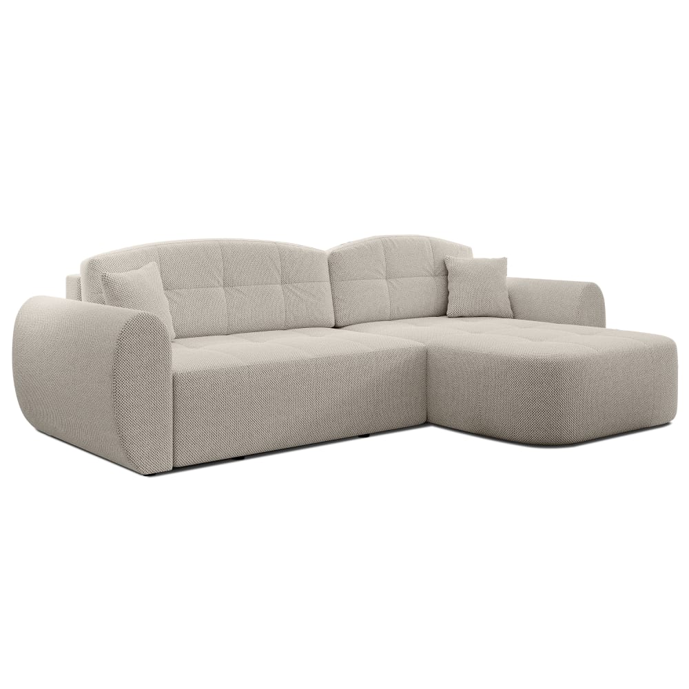 wohnli-moebel-suche-M26006065 Wohnli Möbelsuche - Ecksofa mit Schlaffunktion und Bettkasten aus Stoff in Beige 282 cm