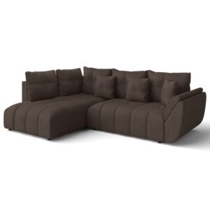 wohnli-moebel-suche-M26006068 Wohnli Möbelsuche - Ecksofa mit Schlaffunktion und Bettkasten aus Stoff in Braun 268 cm