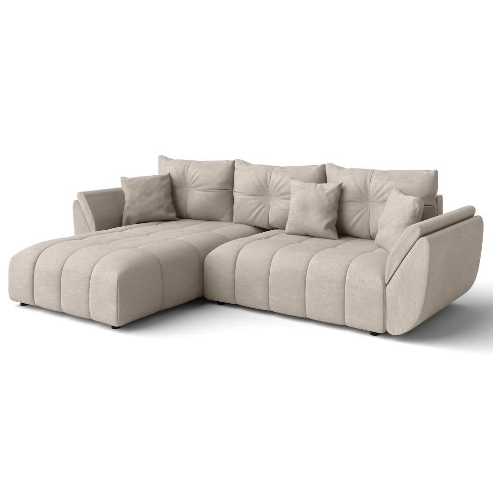 wohnli-moebel-suche-M26006070 Wohnli Möbelsuche - Ecksofa mit Schlaffunktion und Bettkasten aus Stoff in Sandbeige 280