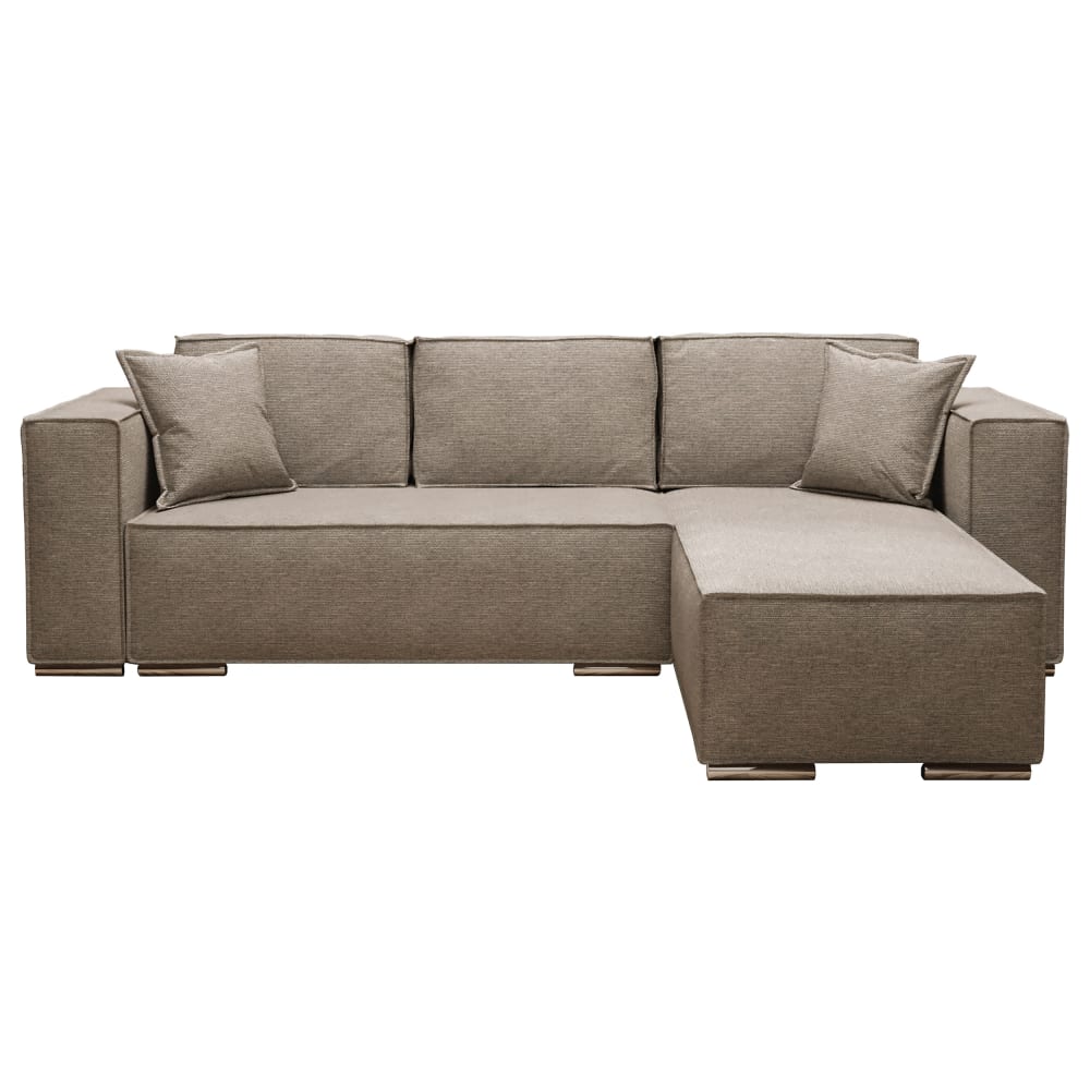 wohnli-moebel-suche-M26006072 Wohnli Möbelsuche - Ecksofa Rechts mit Schlaffunktion 255 cm aus Velours-Stoff
