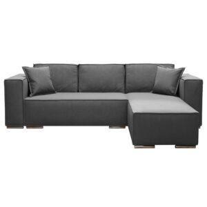 wohnli-moebel-suche-M26006074 Wohnli Möbelsuche - Ecksofa Rechts mit Schlaffunktion 255 cm aus Velours-Stoff
