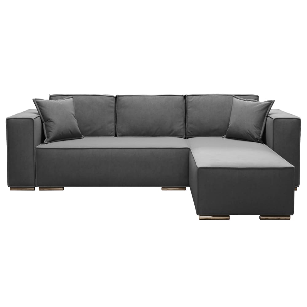 wohnli-moebel-suche-M26006074 Wohnli Möbelsuche - Ecksofa Rechts mit Schlaffunktion 255 cm aus Velours-Stoff