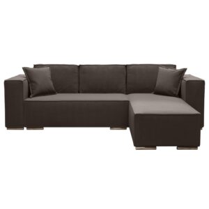 wohnli-moebel-suche-M26006076 Wohnli Möbelsuche - Ecksofa Rechts mit Schlaffunktion 255 aus Velours-Stoff