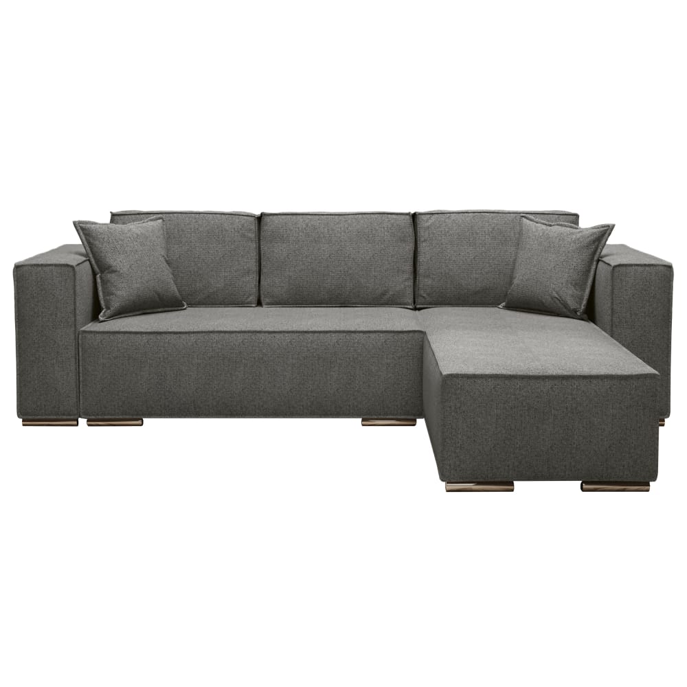 wohnli-moebel-suche-M26006083 Wohnli Möbelsuche - Ecksofa Rechts mit Schlaffunktion 255 cm aus Velours-Stoff