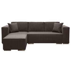 wohnli-moebel-suche-M26006089 Wohnli Möbelsuche - Ecksofa Links mit Schlaffunktion 255 cm aus Velours-Stoff