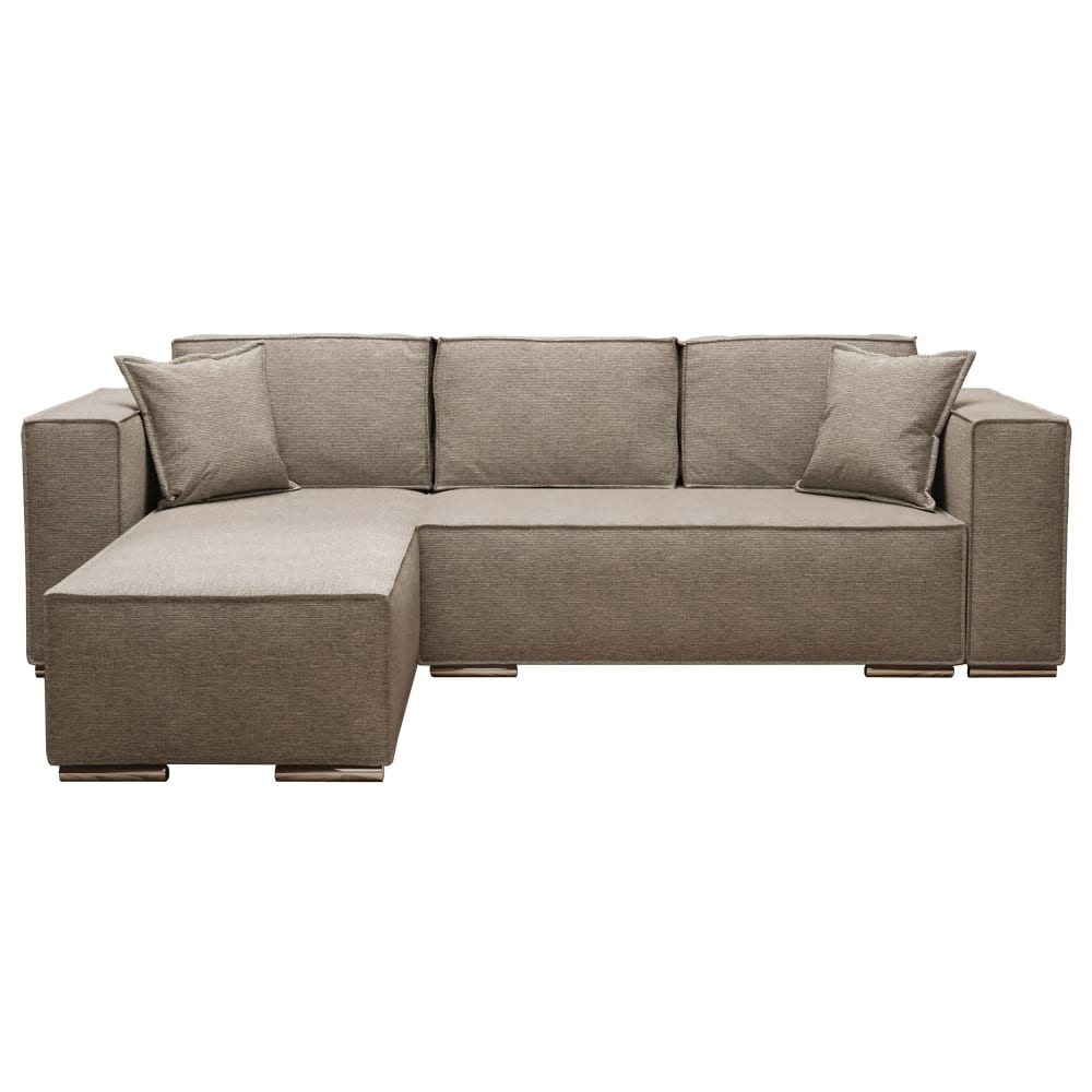 wohnli-moebel-suche-M26006092 Wohnli Möbelsuche - Ecksofa Links mit Schlaffunktion 255 cm aus Velours-Stoff
