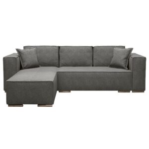 wohnli-moebel-suche-M26006093 Wohnli Möbelsuche - Ecksofa Links mit Schlaffunktion 255 cm aus Velours-Stoff