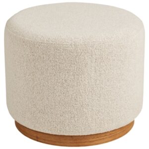 wohnli-moebel-suche-M26006805 Wohnli Möbelsuche - Sandfarbener Stoffpouf ø50 cm