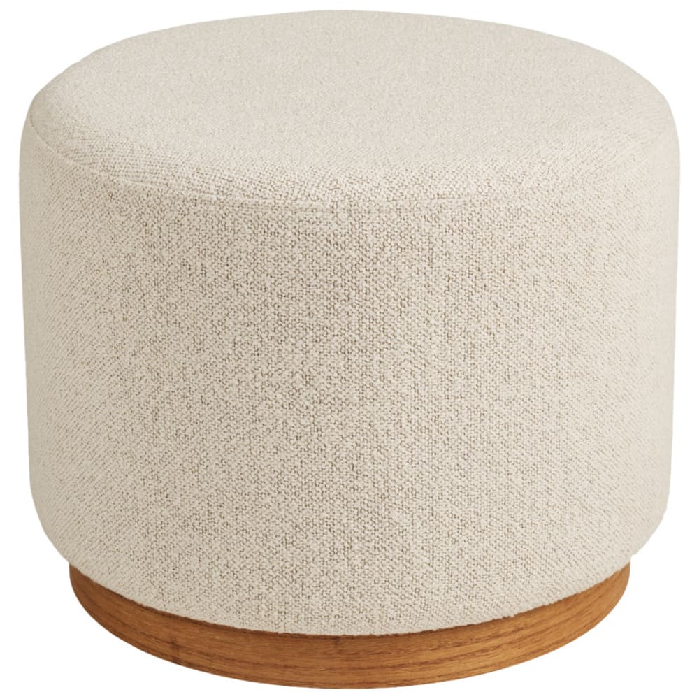 wohnli-moebel-suche-M26006805 Wohnli Möbelsuche - Sandfarbener Stoffpouf ø50 cm