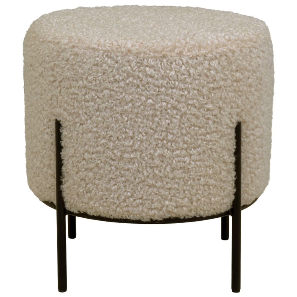 wohnli-moebel-suche-M26006806 Wohnli Möbelsuche - Sitzpuff aus taupefarbenem Bouclé-Stoff ø355 cm
