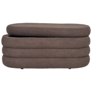 wohnli-moebel-suche-M26006826 Wohnli Möbelsuche - Bank mit Stauraum in braunem Bouclé-Stoff 103 cm