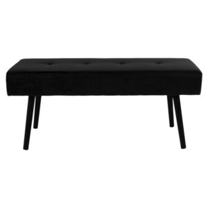 Wohnli Möbelsuche - Schwarze Samtbank 100 cm