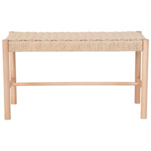 wohnli-moebel-suche-M26006834 Wohnli Möbelsuche - Bank mit Sitzfläche aus Naturrattan und Naturholz 80 cm