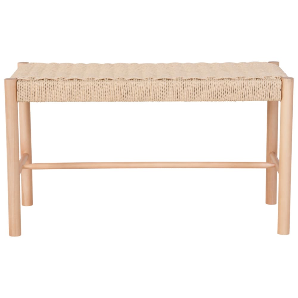 wohnli-moebel-suche-M26006834 Wohnli Möbelsuche - Bank mit Sitzfläche aus Naturrattan und Naturholz 80 cm