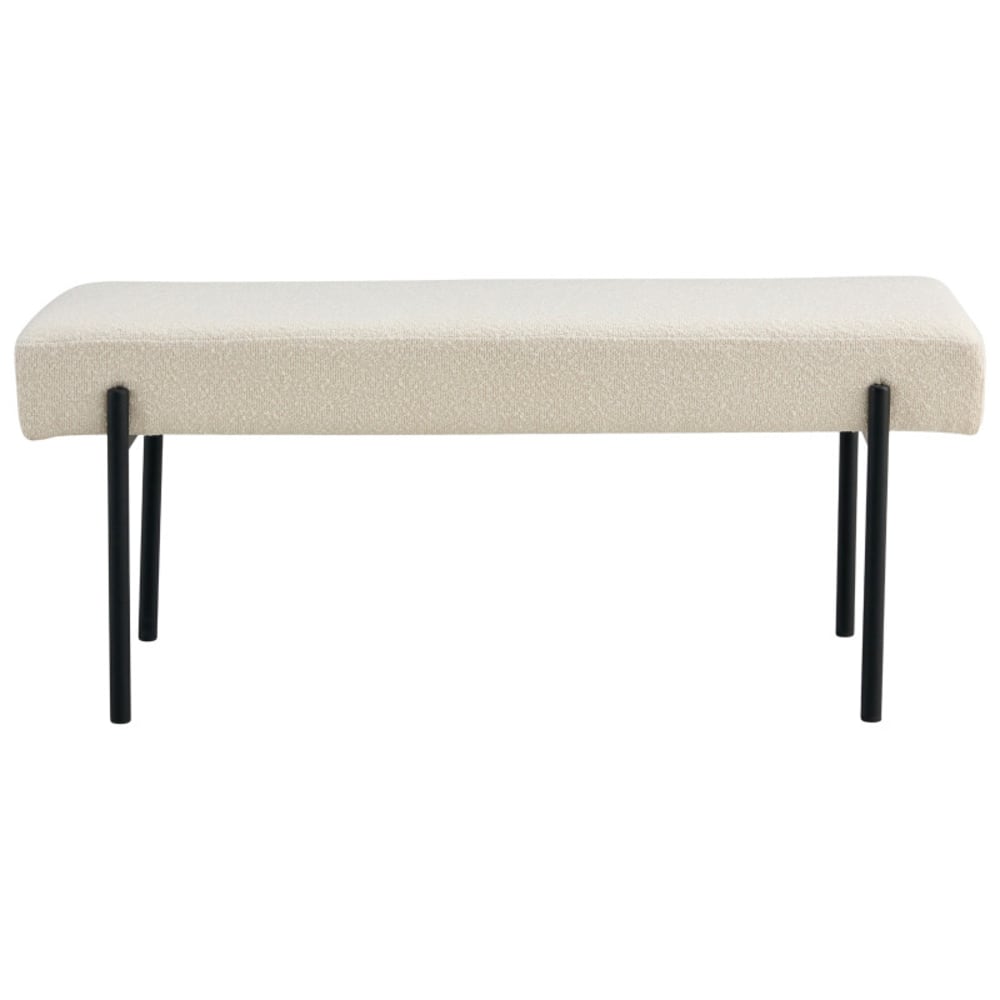 wohnli-moebel-suche-M26006841 Wohnli Möbelsuche - Ecrufarbene Stoffbank 100 cm