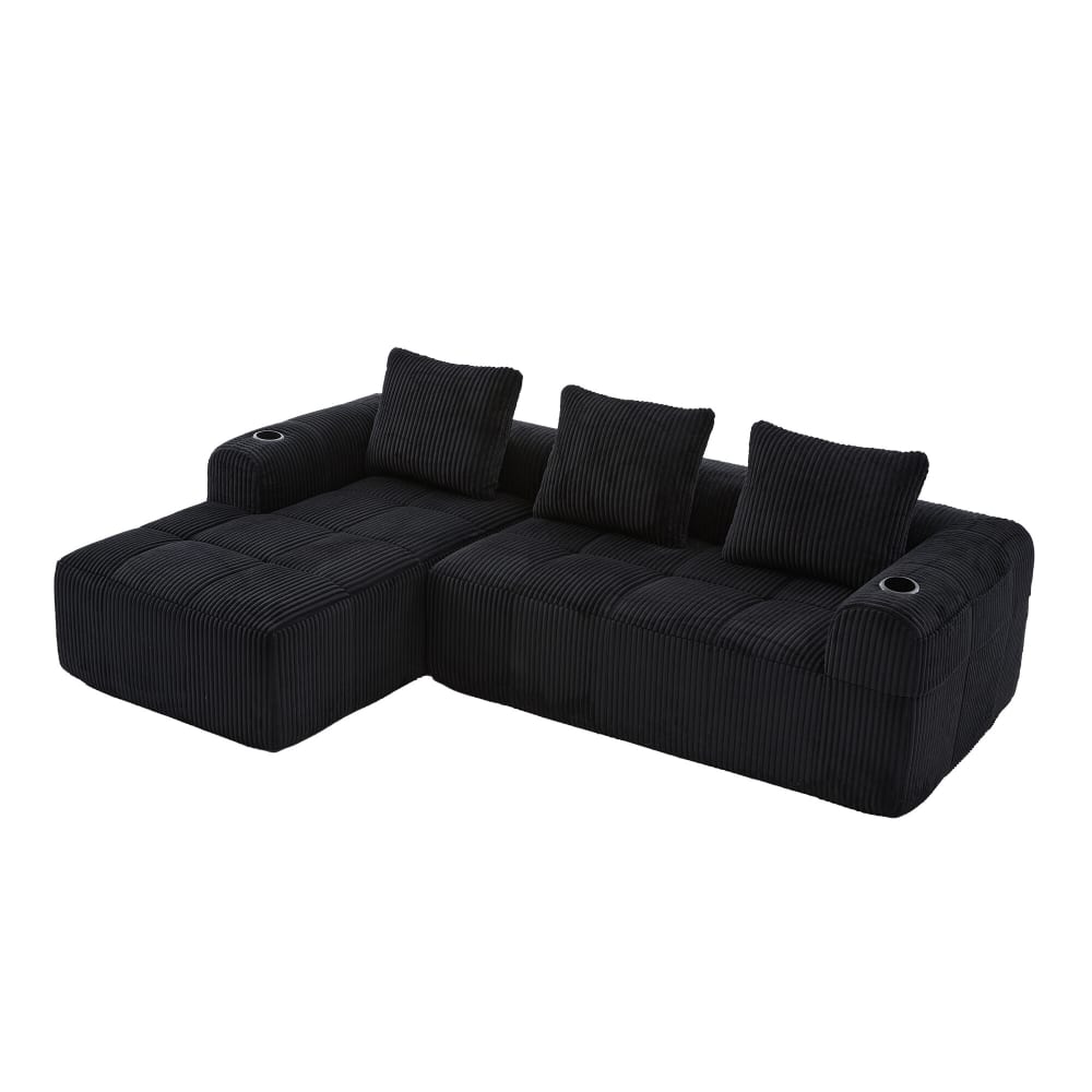 wohnli-moebel-suche-M26006846 Wohnli Möbelsuche - Modulares Sofa aus schwarzem Cord