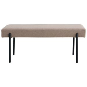 wohnli-moebel-suche-M26006850 Wohnli Möbelsuche - Bank aus taupefarbenem Stoff 100 cm