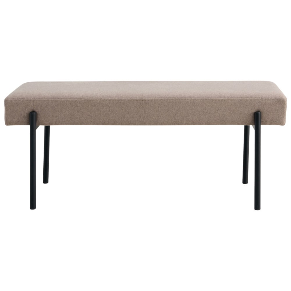 wohnli-moebel-suche-M26006850 Wohnli Möbelsuche - Bank aus taupefarbenem Stoff 100 cm