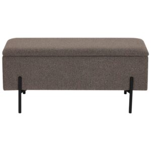 wohnli-moebel-suche-M26006851 Wohnli Möbelsuche - Bank mit Stauraum in braunem Bouclé-Stoff 95 cm