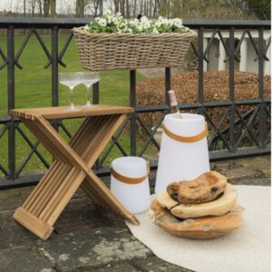 wohnli-moebel-suche-M26006904-1 Hocker aus recyceltem Massivteakholz 40 x 35 cm 40x45x35cm Holz Braun Moloo Möbel Wohnzimmermöbel Hocker