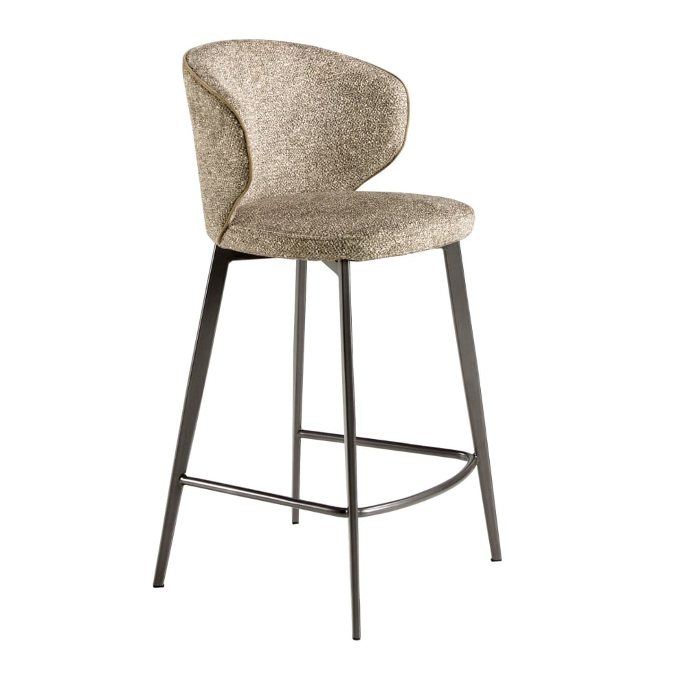 wohnli-moebel-suche-M26007069 Wohnli Möbelsuche - Hocker mit meliertem braunem Stoffbezug