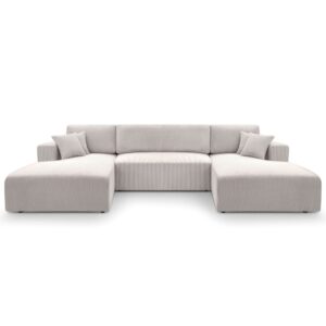 wohnli-moebel-suche-M26007173 Wohnli Möbelsuche - Wohnlandschaft mit Schlaffunktion aus Cord in Sandbeige - 364 cm